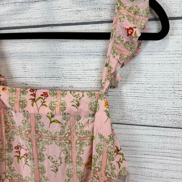 Aqua Bendita For Target Women's Pink Floral Sleeveless Mini Dress Size XL - Picture 4 of 9